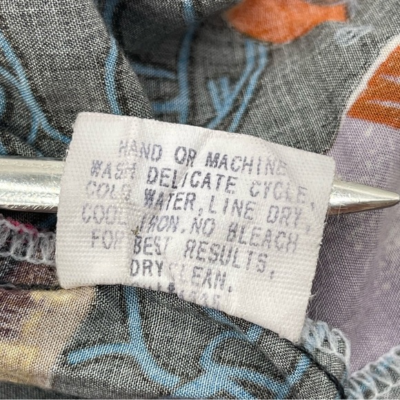 Vintage Harley Davidson Tori Richards Viscose Button Shirt Size XL Made in USA - Picture 9 of 14